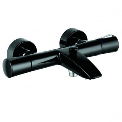Смеситель для ванны Kludi Zenta 351018638 с термостатом Черный Хром