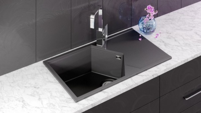 Кухонная мойка KitKraken Sea Graphite 85 Темно-серая