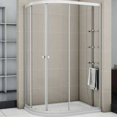 Душевой уголок Cezares Pratico RH2 120x90 профиль Хром стекло прозрачное