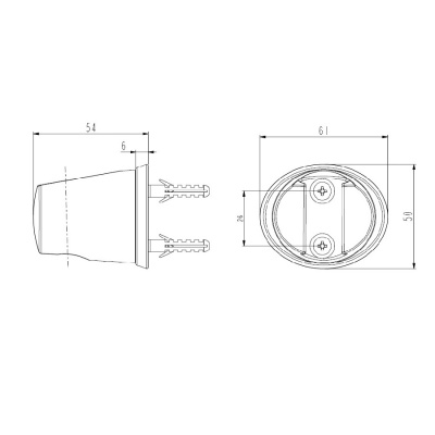 Держатель ручного душа Esko SH105 Хром