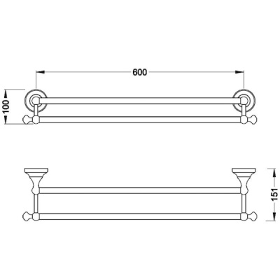Держатель для полотенец Schein Saine Chrome 7053040 Хром