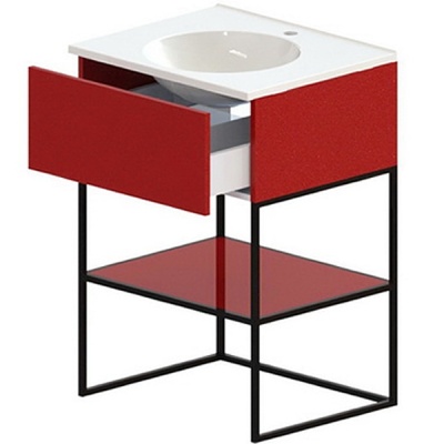 Тумба под раковину Astra Form Лофт 60 1 ящик Soft Touch цветная