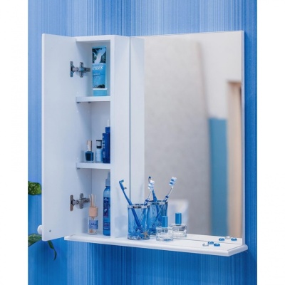 Зеркало со шкафом Sanflor Карина 60 L Н0000000808 Белое