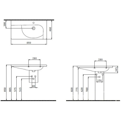 Раковина Bocchi Taormina Arch 1020 Белая глянцевая