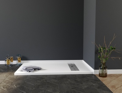 Душевой поддон из искусственного камня Aquanet Delight 140x80 255443 с антискользящим покрытием