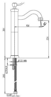 Смеситель для раковины Paini Duomo 88CR211LLSSR Хром
