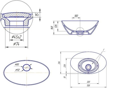 Тумба c раковиной Bellezza Римини 90 подвесная Белая сусальное Золото