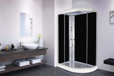 Душевая кабина Parly Classic Эконом EC121L 120х215 профиль Сатин стекло тонированное