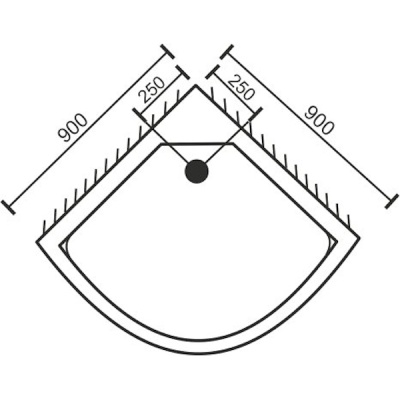 Акриловый поддон для душа Royal Bath НК RB90HK 90х90 Белый
