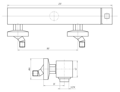 Смеситель для душа Bugnatese Stone 9338 CR (хром)