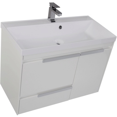 Комплект мебели для ванной Aquanet Тиволи 90 180561 подвесной Белый