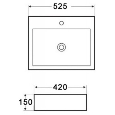 Раковина Melana 53 800-7033 (LT-2073) Белая