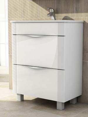 Тумба под раковину Vigo Laura 60 без фасада Белая