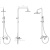 Душевая система Boheme Q 148-BCR.2 Черная Хром