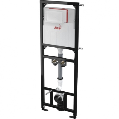 Монтажная рама Alcaplast A108F/1500 для видуара и смесителя Черная