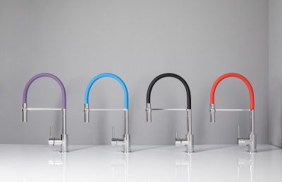 Смеситель для кухни Aquanet FF6215 189338 Хром Фиолетовый