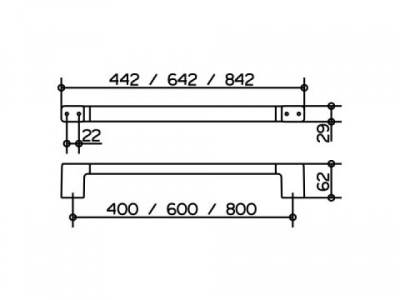 Полотенцедержатель Keuco Collection Moll 12701 010400 Хром