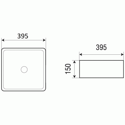 Раковина-чаша WeltWasser Elbach 20755 40 10000003839 Белый глянец