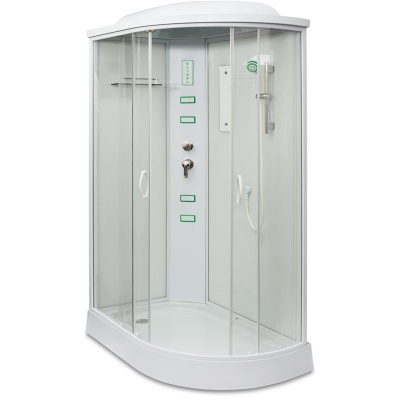 Душевая кабина Mirwell MR 4512P 120х80 L профиль Белый стекло прозрачное Душевая кабина Mirwell MR 4512P 120х80 L профиль Белый стекло прозрачное