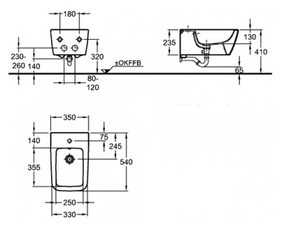 Биде Geberit (Keramag) it! 231910000 Белый