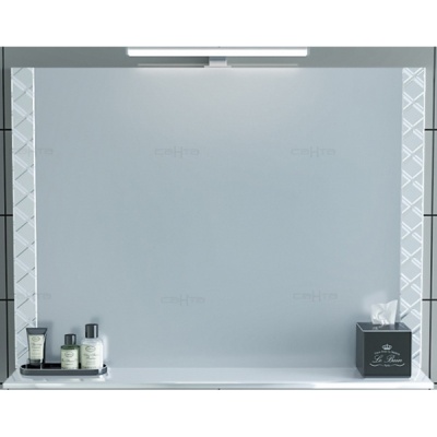 Зеркало СанТа Калипсо 100 117006 с подсветкой Белое