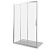 Душевая дверь в нишу Good Door Orion WTW-110 110 профиль Хром стекло прозрачное