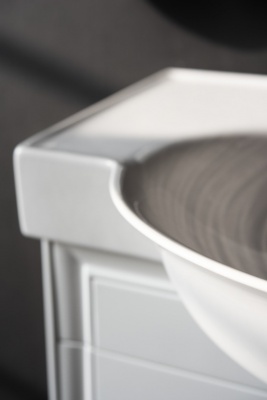 Тумба под раковину Laufen New Classic 80 4.0604.2.085.631.1 подвесная Белая глянцевая