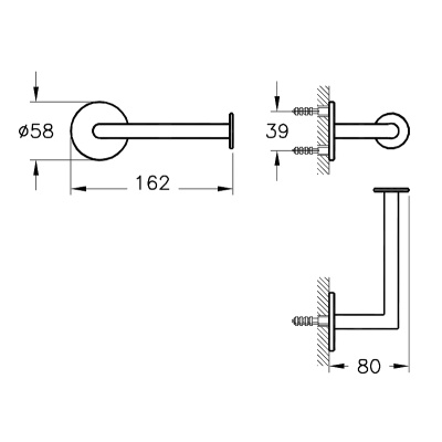 Держатель туалетной бумаги Vitra Origin A4488726 Медь