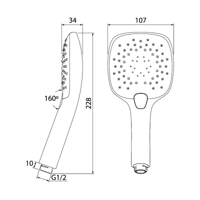 Ручной душ Iddis 0803F00I18 Хром