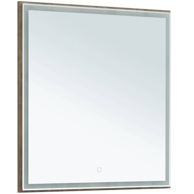 Зеркало Aquanet Nova Lite 75 249513 с подсветкой Дуб рустикальный