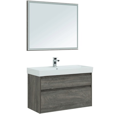 Комплект мебели для ванной Aquanet Nova Lite 100 243231 подвесной Дуб рошелье