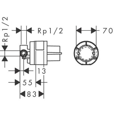 Гигиенический душ со смесителем Hansgrohe Logis 32127000 Хром