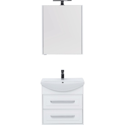 Комплект мебели для ванной Aquanet Остин 65 209013 подвесной Белый глянец