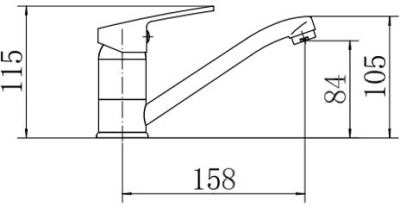 Смеситель для кухни Fashun A4516 Хром