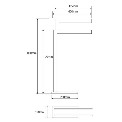 Стойка с держателем Bemeta Beta 132836022 Хром