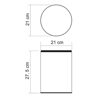 Ведро мусорное WasserKRAFT K-625 Хром