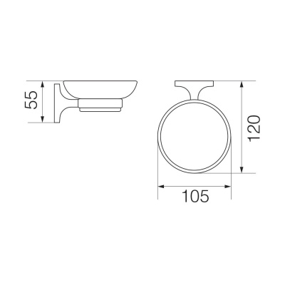 Мыльница Veragio Oscar OSC-5250.BR Бронза