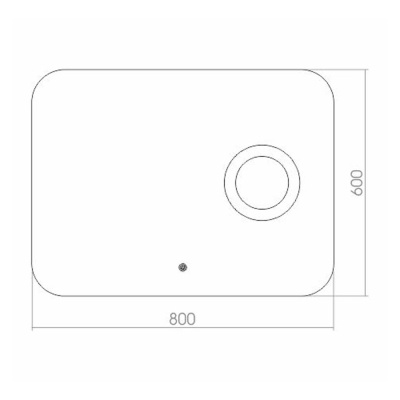 Зеркало Mixline Премьер Лиза 80 533670 с подсветкой с сенсорным выключателем и пескоструйным рисунком