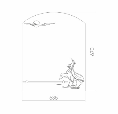 Зеркало Mixline Шарм Танец 54 525457 с полкой с пескоструйным рисунком