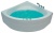 Акриловая ванна Victory Spa Malta 142x142 Без системы управления