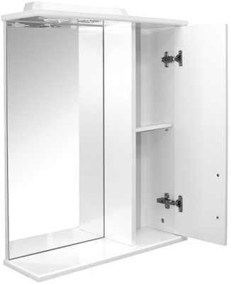 Зеркало со шкафом Mixline Вилена 55 R 524708 с подсветкой Белое