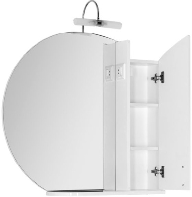 Зеркало со шкафом Aquanet Моника 85 186775 R Белое