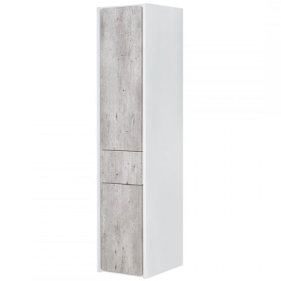 Шкаф пенал Roca Ronda 32 ZRU9303005 L подвесной Бетон Белый матовый