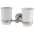 Стакан для зубных щеток WasserKRAFT Ammer K-7028D двойной Матовый хром Стакан для зубных щеток WasserKRAFT Ammer K-7028D двойной Матовый хром