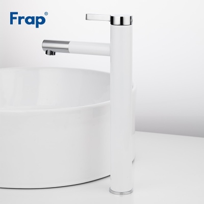 Смеситель для раковины Frap F1052-15 Белый Хром