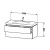 Тумба с раковиной Duravit L-Cube 100 LC6928O5353 подвесная Темный каштан