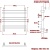 Водяной полотенцесушитель Ника Bamboo ЛБ1 60x60 Хром
