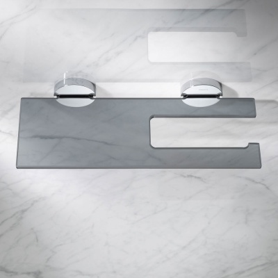 Держатель туалетной бумаги Keuco Edition 90 19073 018000 с полочкой Хром Серый Держатель туалетной бумаги Keuco Edition 90 19073 018000 с полочкой Хром Серый