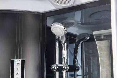 Душевая кабина Erlit Eclipse ER5710TP-C24 100x100 с гидромассажем задняя стенка Зеркальная стекло тонированное
