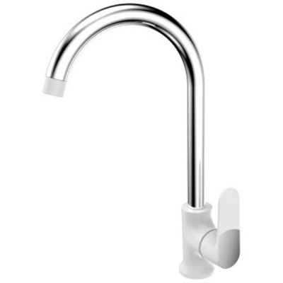 Смеситель для кухни Ростовская Мануфактура Сантехники SL123W-017F Белый Хром